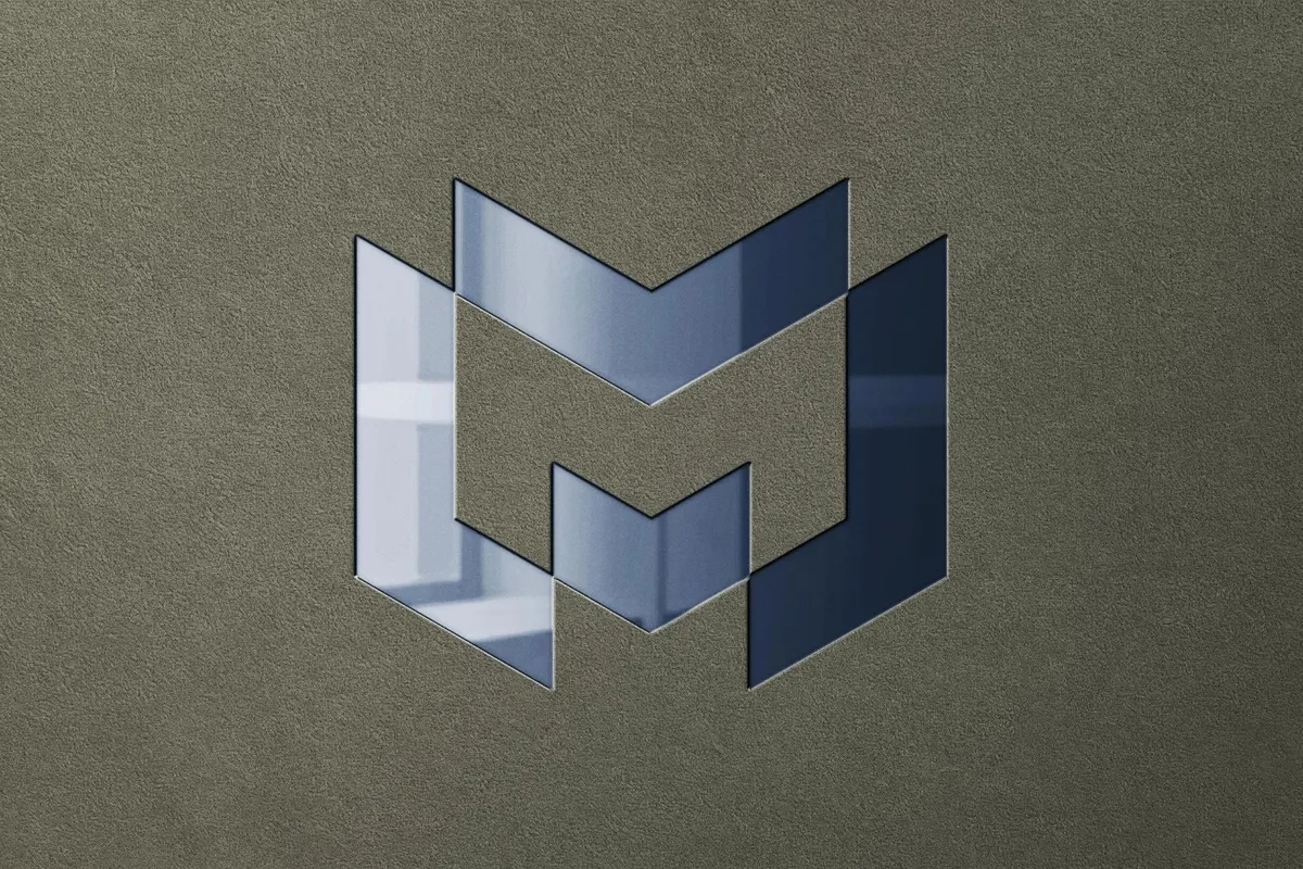 Glossy Debossed Logo Mockup
