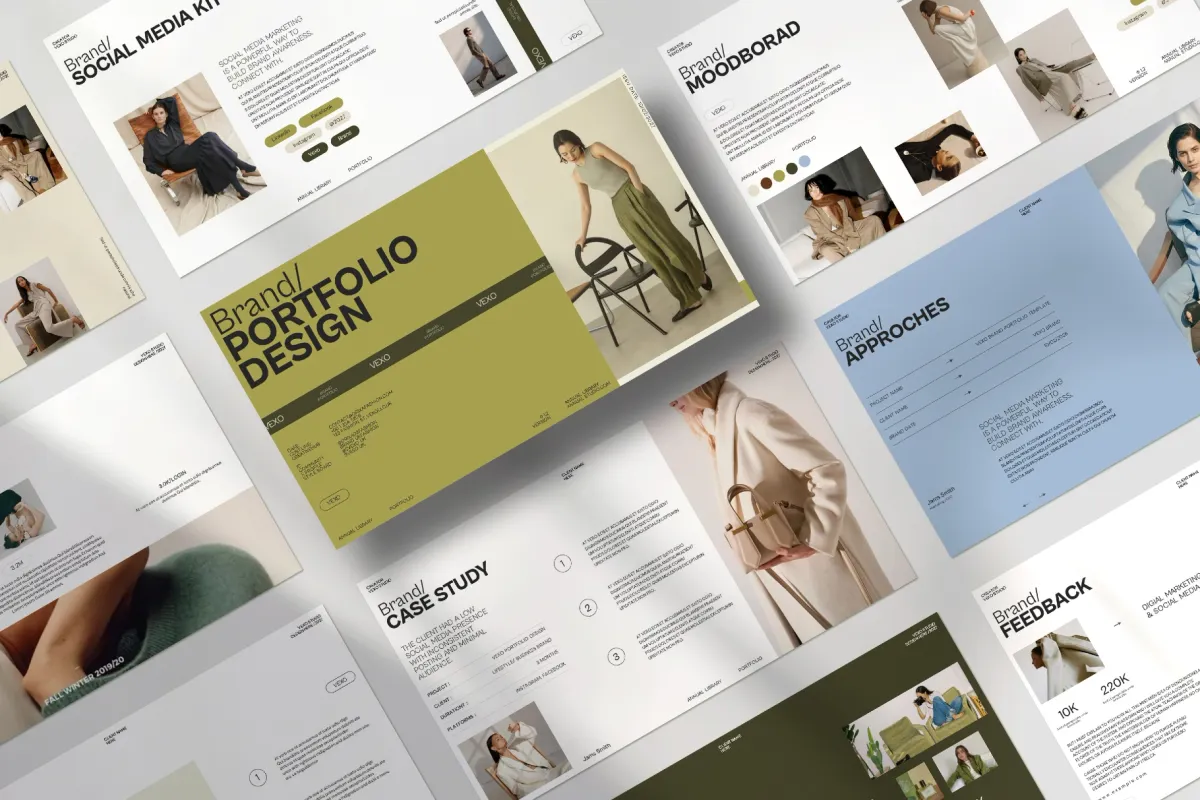 Vexo Brand Portfolio Presentation Template
