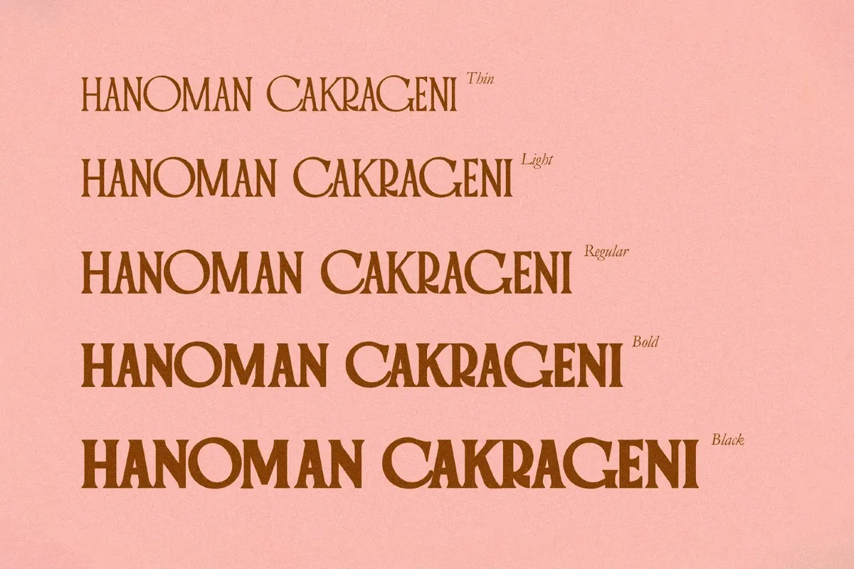 Hanoman - Vintage Serif Font Family