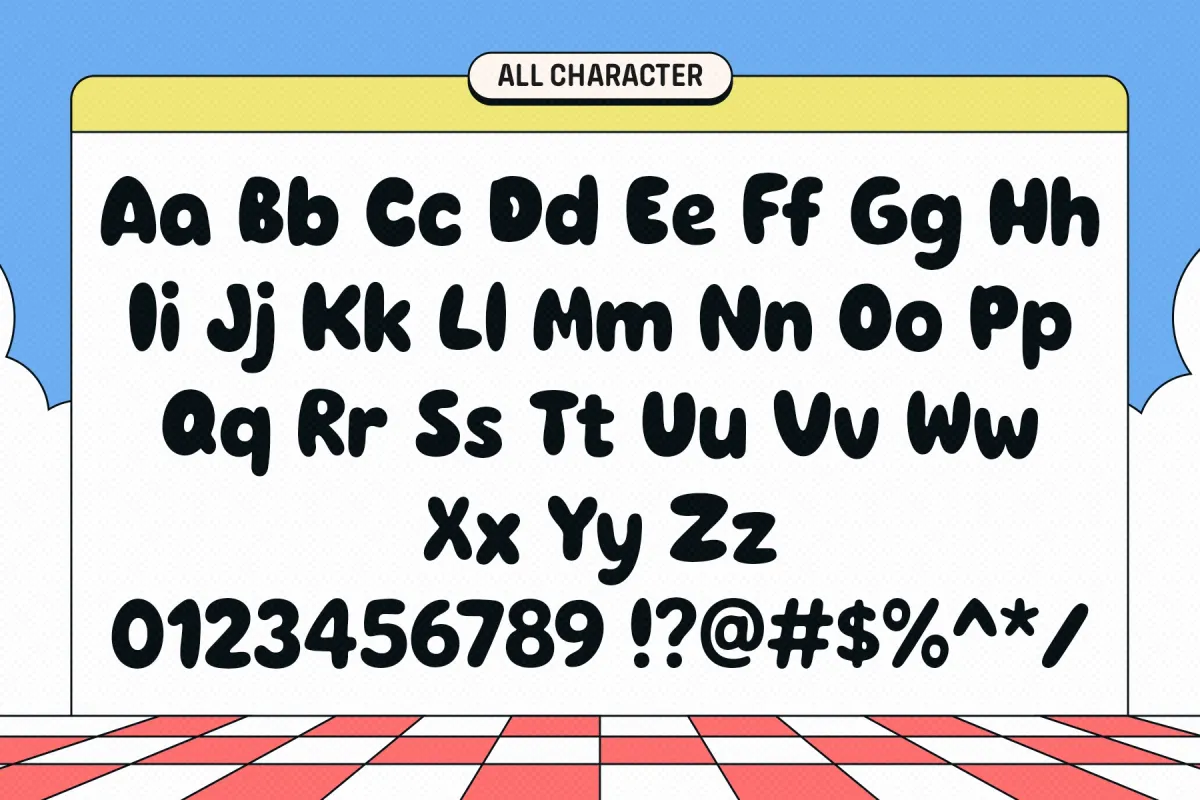 Zuppa - Playful Bubble Font