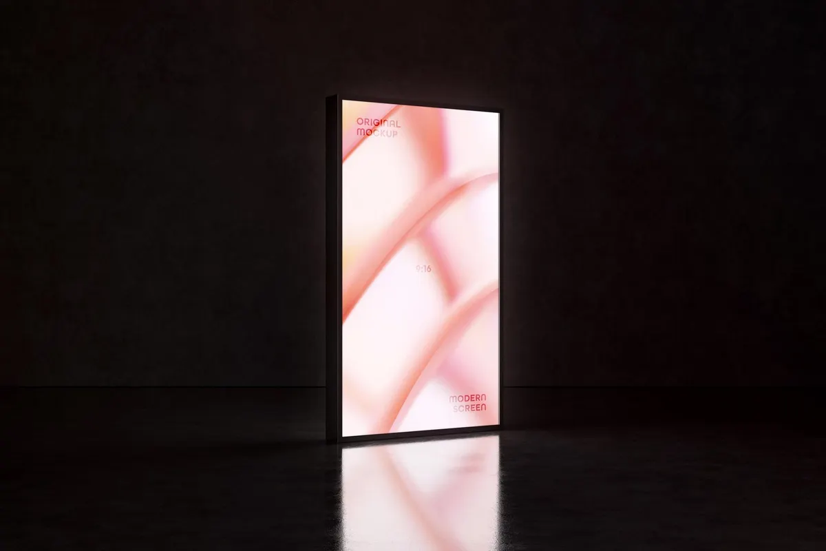 Vertical 9:16 Screen Mockup