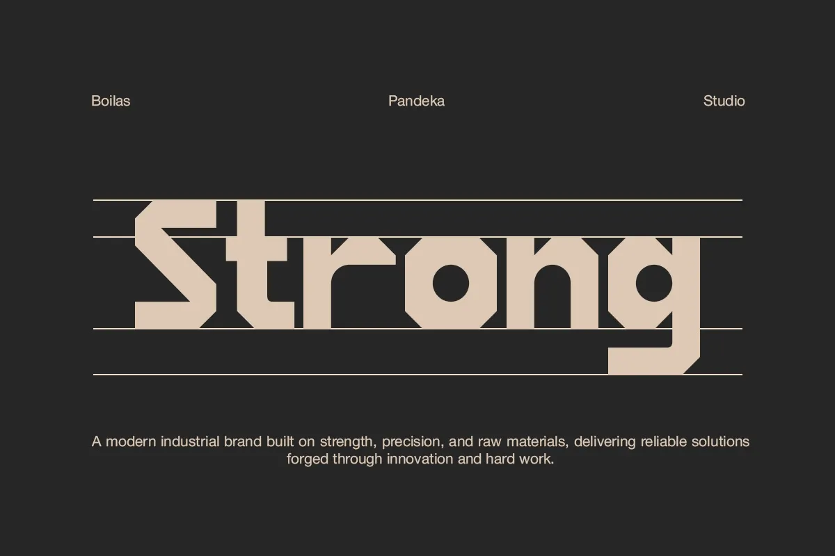 Boilas - Bold Geometric Display Font