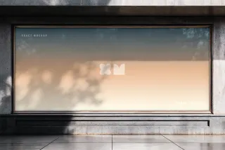 Storefront Wide-Format Billboard Mockup