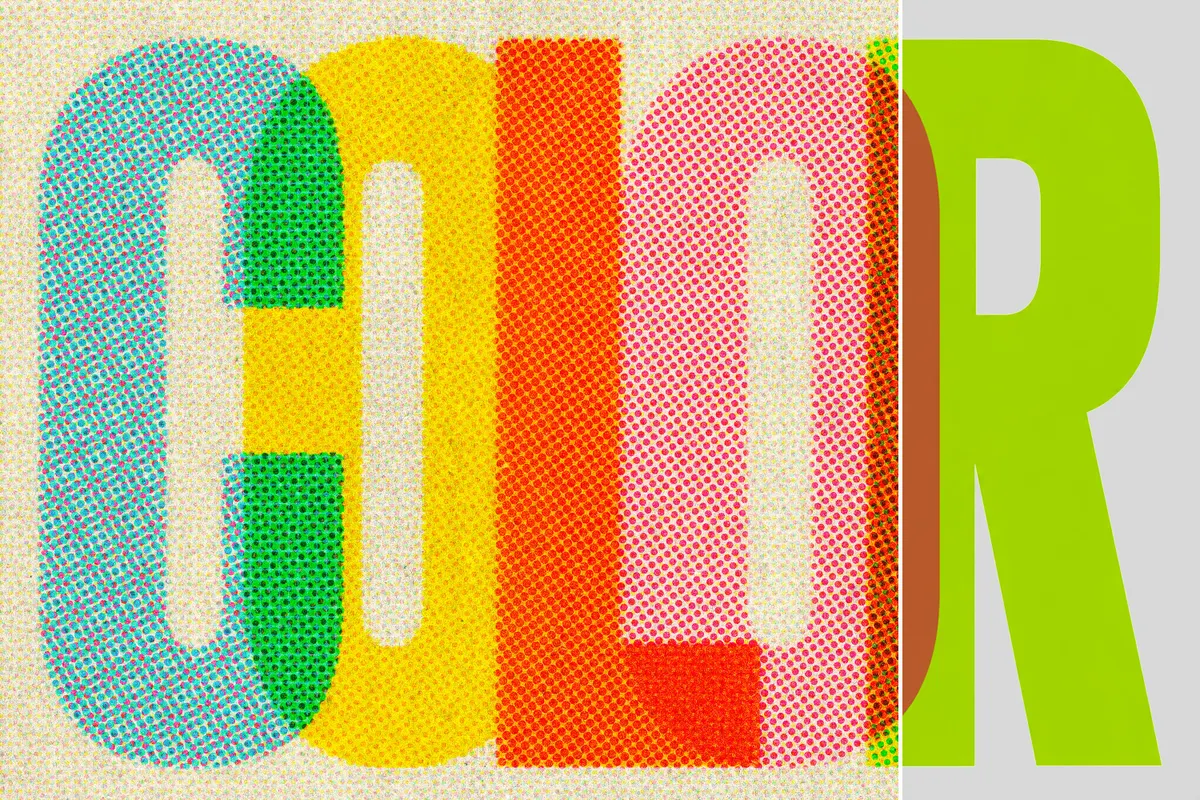 Crazy Color Halftone Text & Logo Template