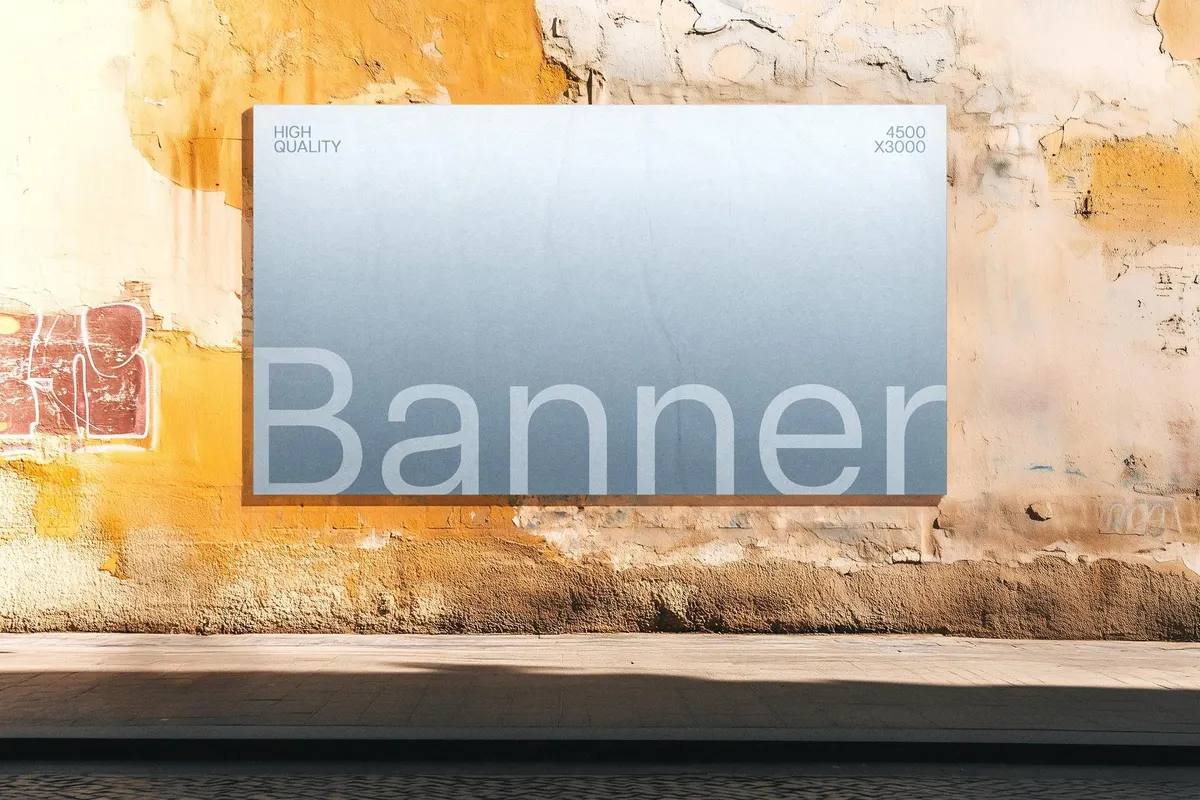 Daylight Outdoor Banner Mockup