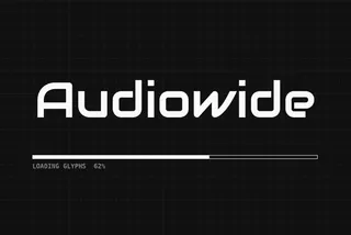 Audiowide 90s Music Font
