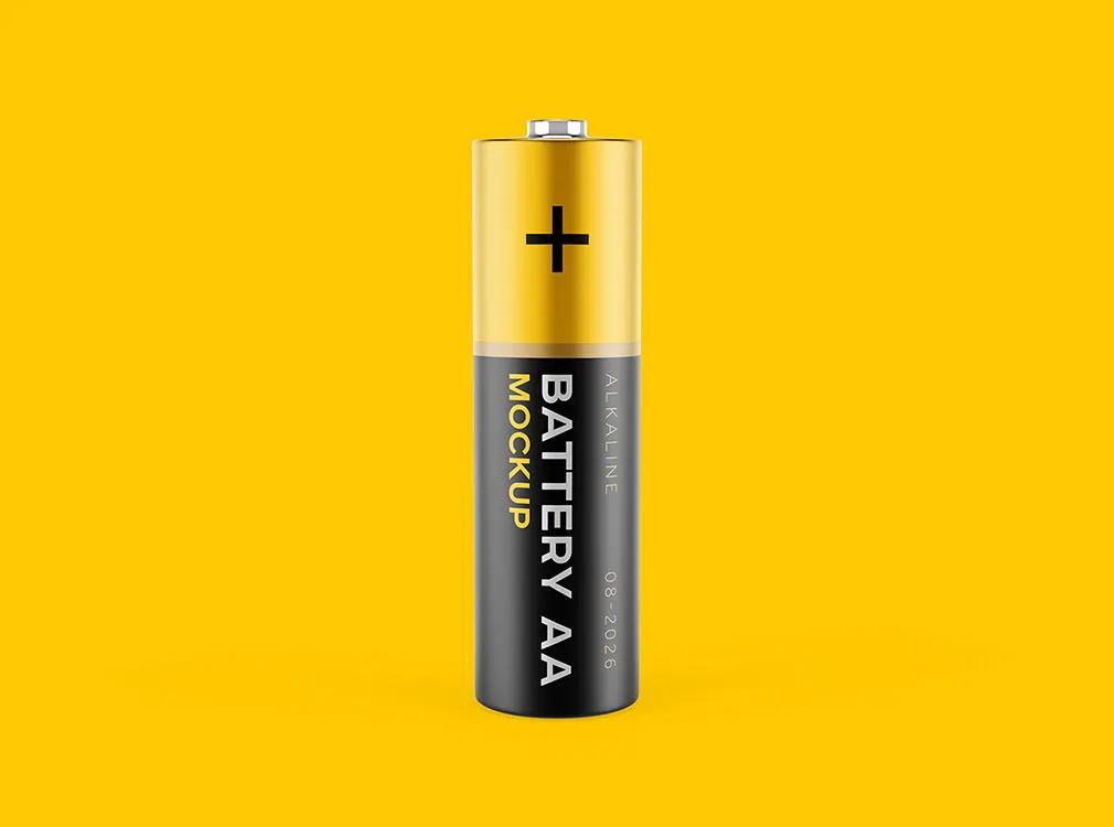 AA Battery Mockup