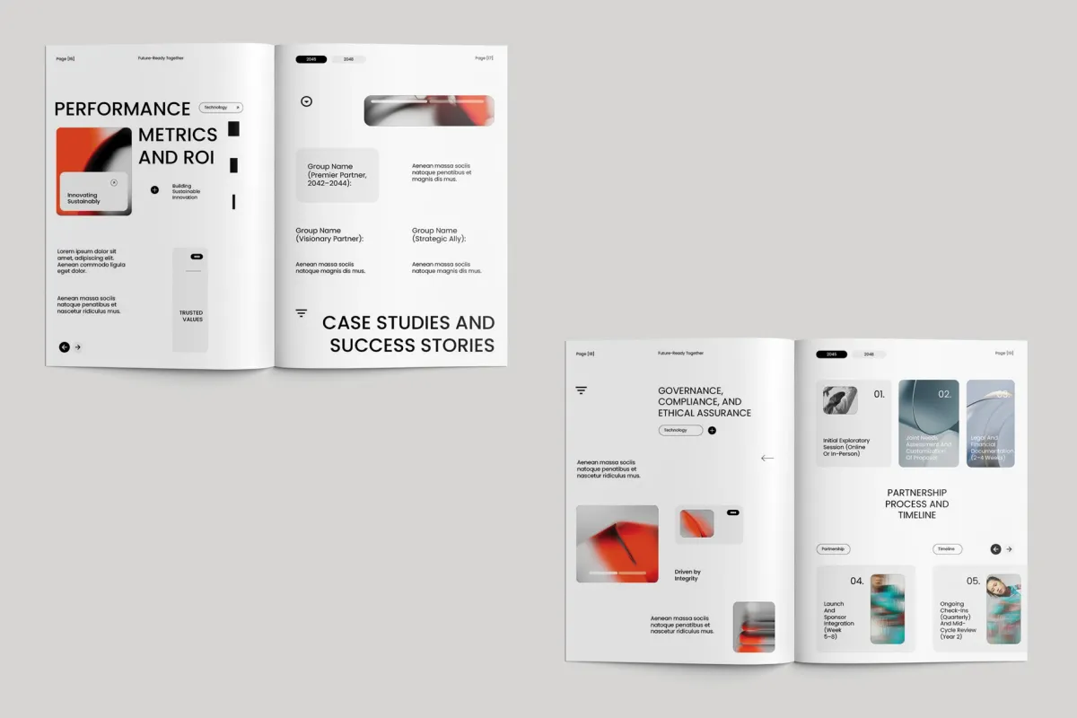 Minimalist Sponsorship Proposal Indesign Template