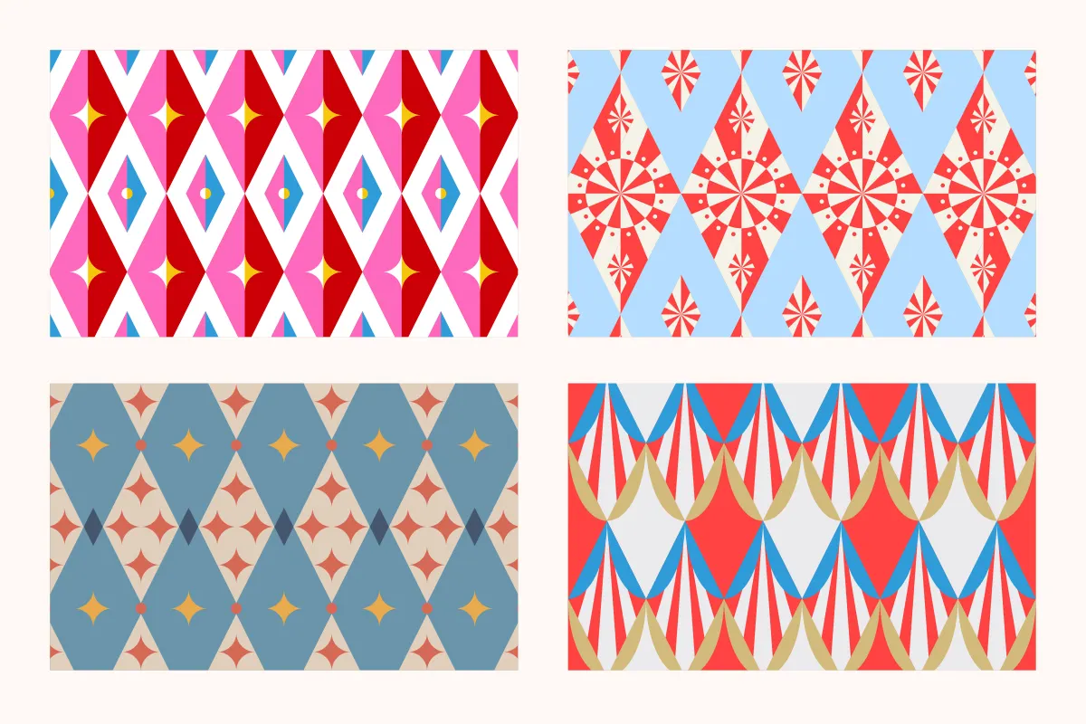Neo Circus Seamless Pattern
