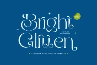Bright Glitten - Elegant Modern Serif Display Font