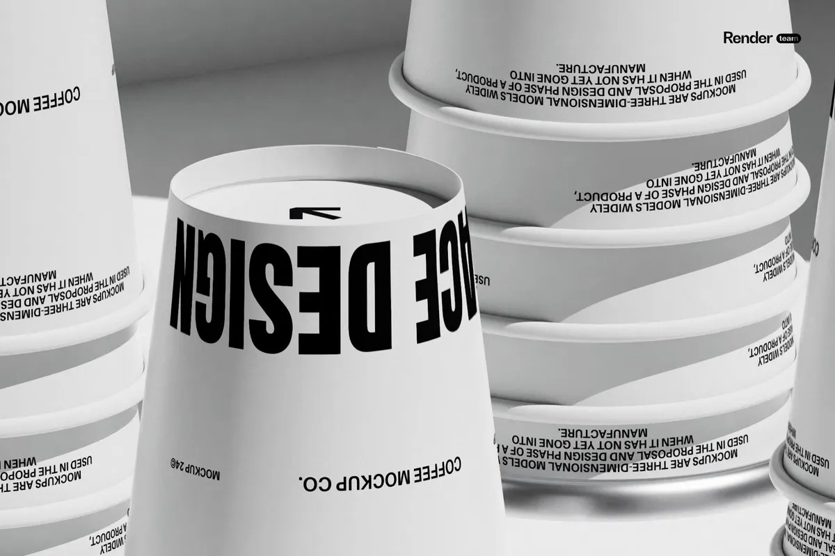 Paper Cup Mockup Set