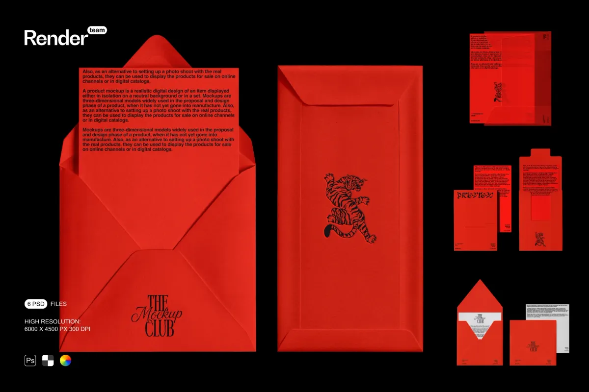 Envelope & Letterhead Mockup Set