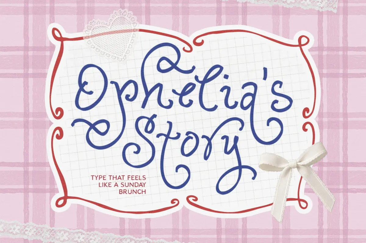Ophelia Story - Curly Script Font