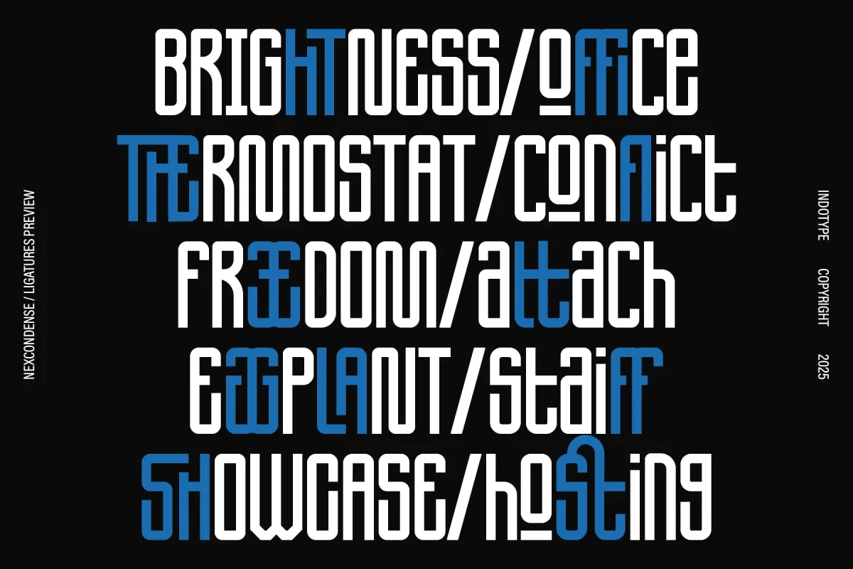 NexCondense - Condensed Display Font