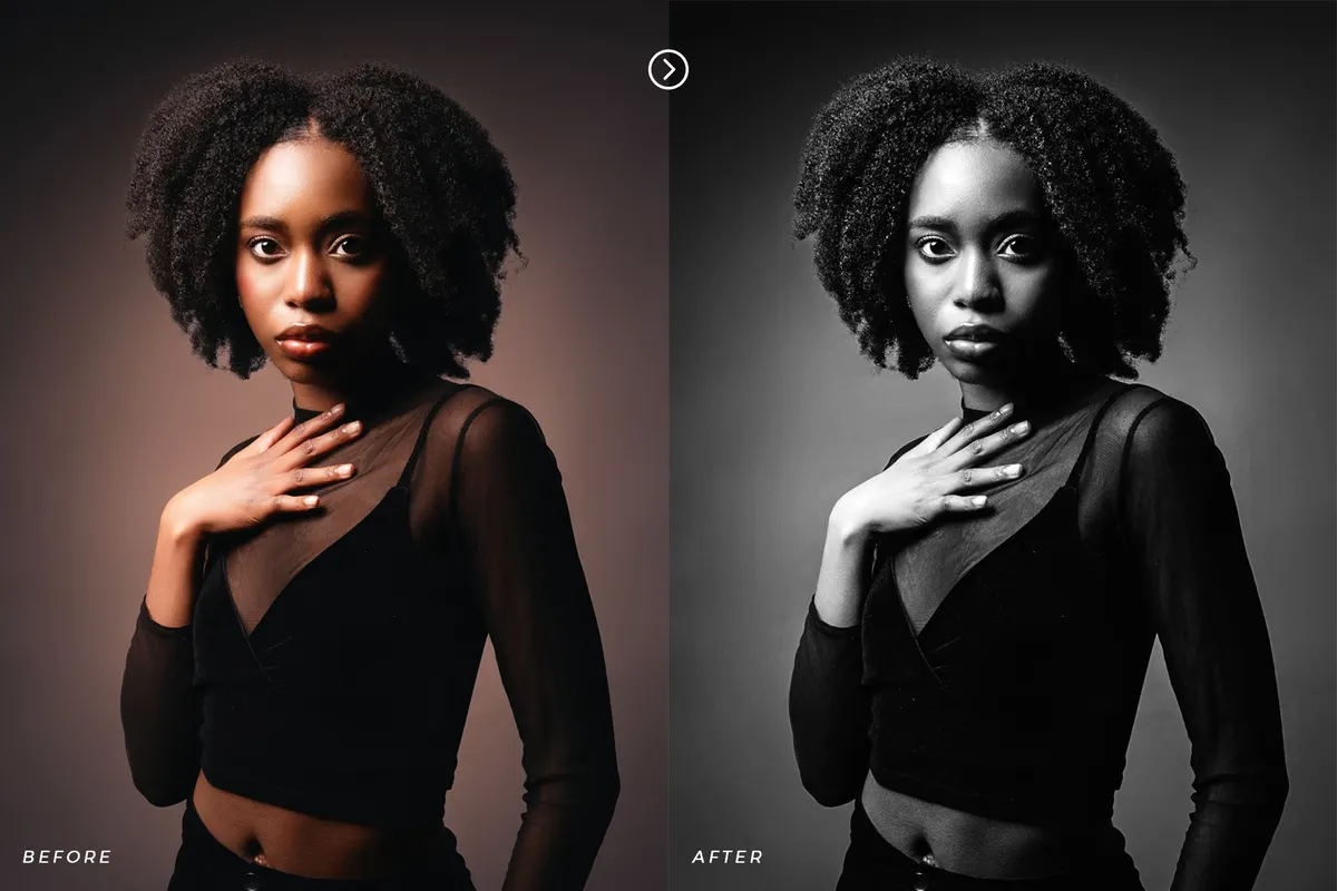 BW Portrait Lightroom Presets