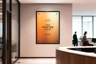 Framed Office Poster Mockup
