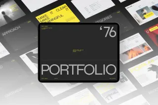 Portfolio Canva & Affinity Template - Portuu