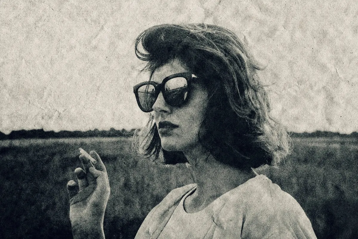 Grainy Halftone Photo Effect