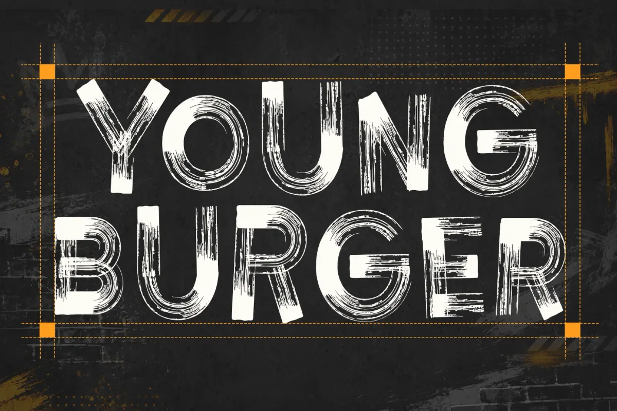 Brushque - Bold Dry Brush Street Font
