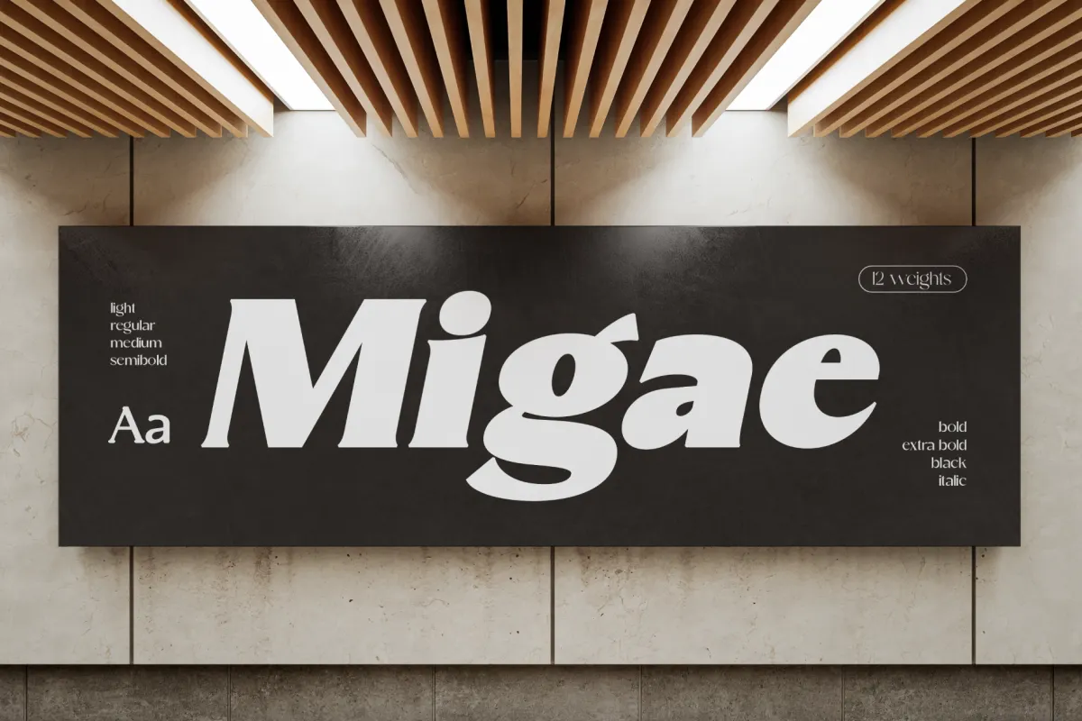 Migae – Elegant Modern Serif Display Font