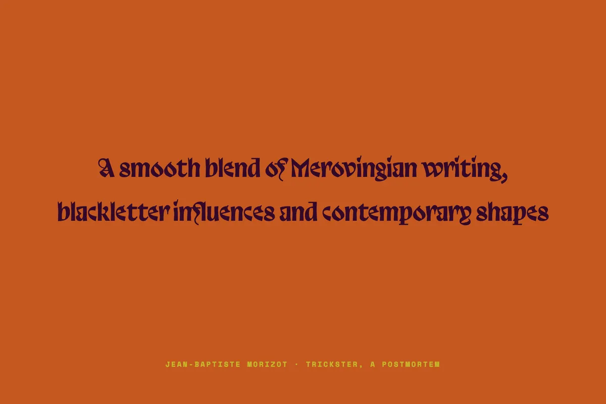 Trickster - Free Dripping Blackletter Font