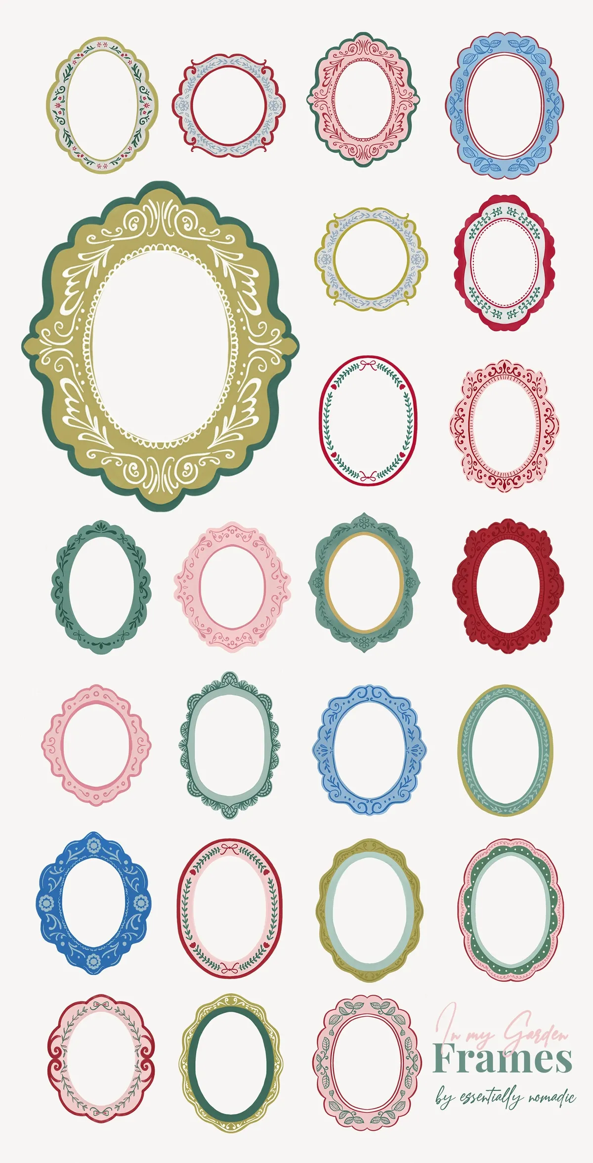Cottagecore Decorative Frame Clipart
