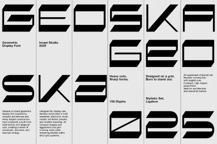 Geoska – Sci-fi Display Font