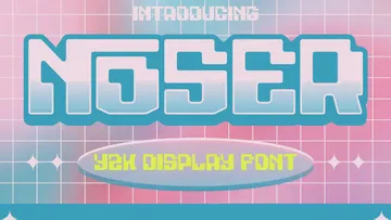 Noser — Y2K Display Font
