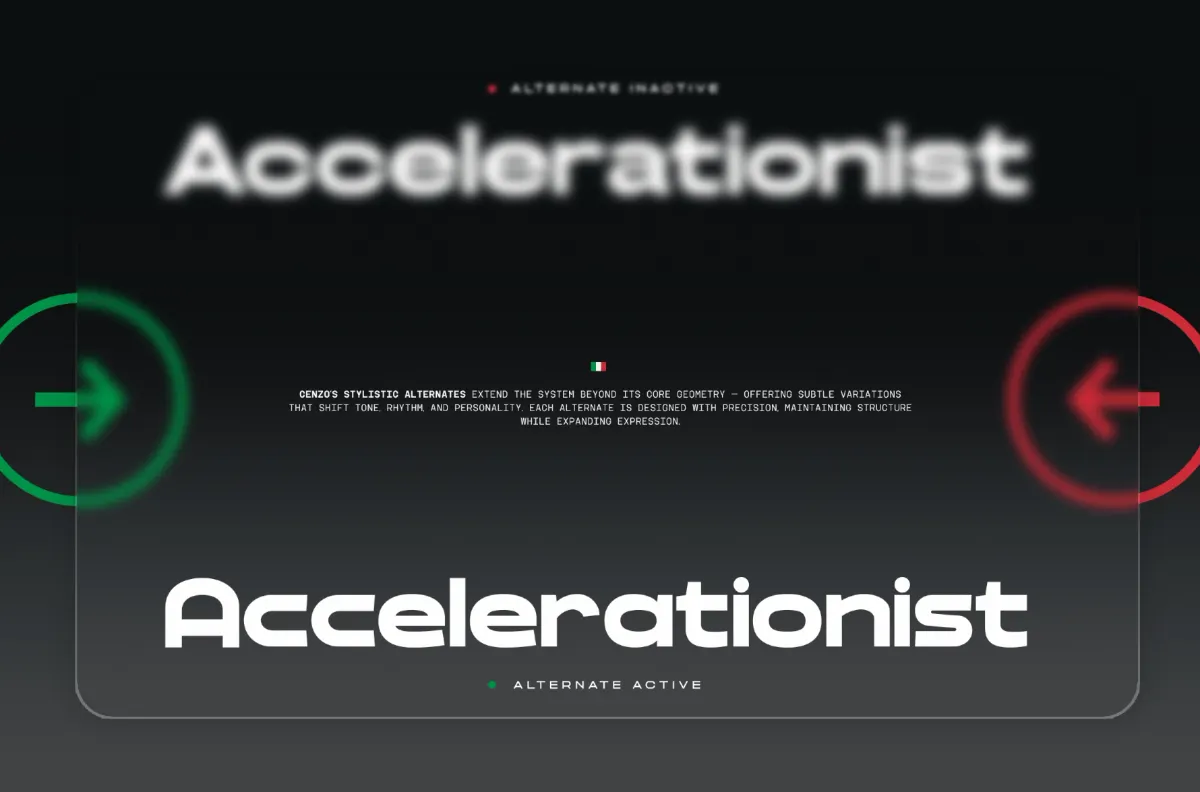 TRT Cenzo - Modern Futuristic Sans Font