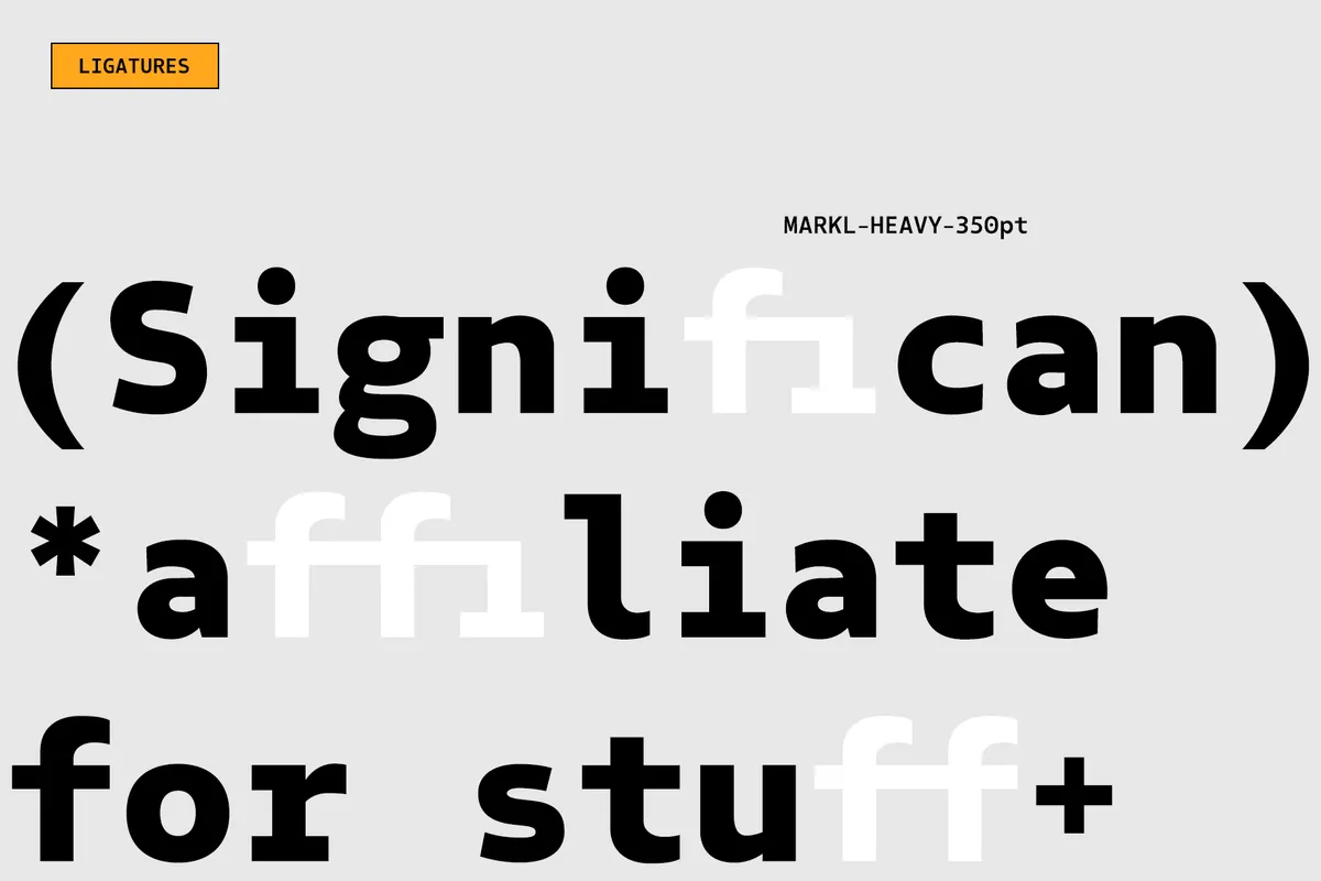 Markl Mono - Typewriter Style Sans Font