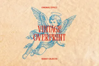 Vintage Overprint Photo Effect