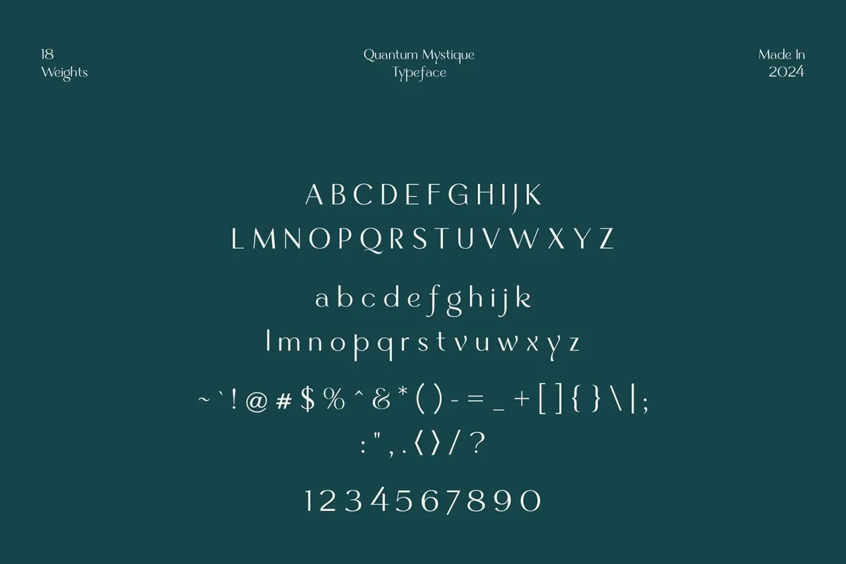 Quantum Mystique - Elegant Sans