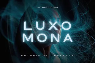 Luxomona - Futuristic AI Typeface