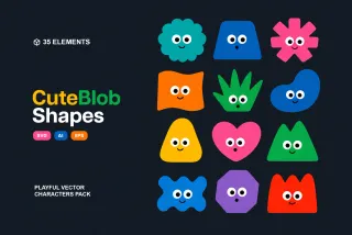 CUTE BLOB: Emotion Vector Shapes