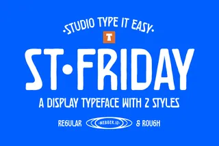 ST Friday - All Caps Display Typeface