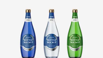 Glass Bottle Mockups Set