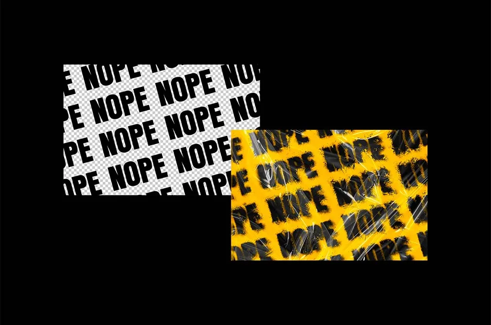 Dust Distortion Text Effect