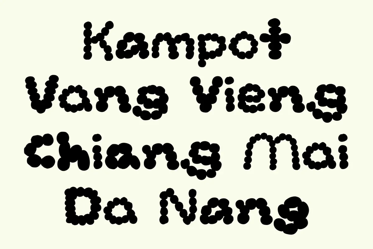 Dottie - Hand-Lettered Dot Font