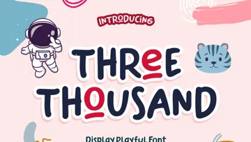 Three Thousand Font