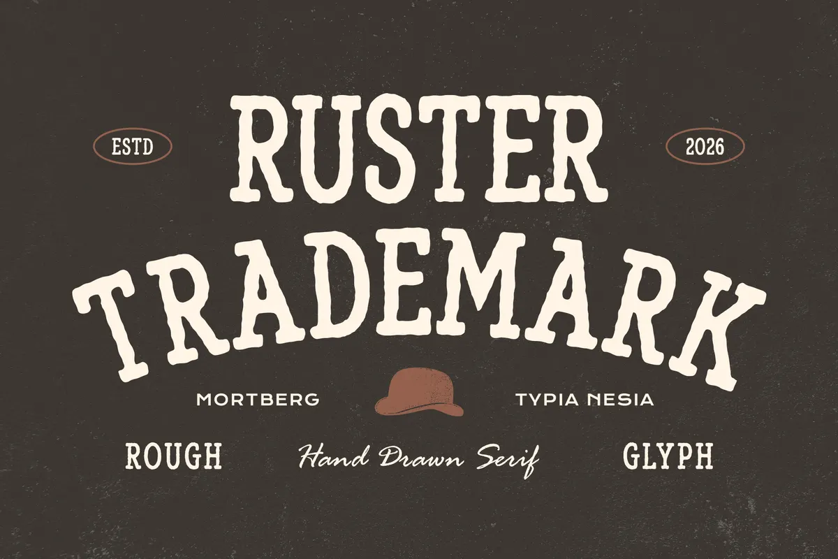 Mortberg - Rough Vintage Western Slab Serif