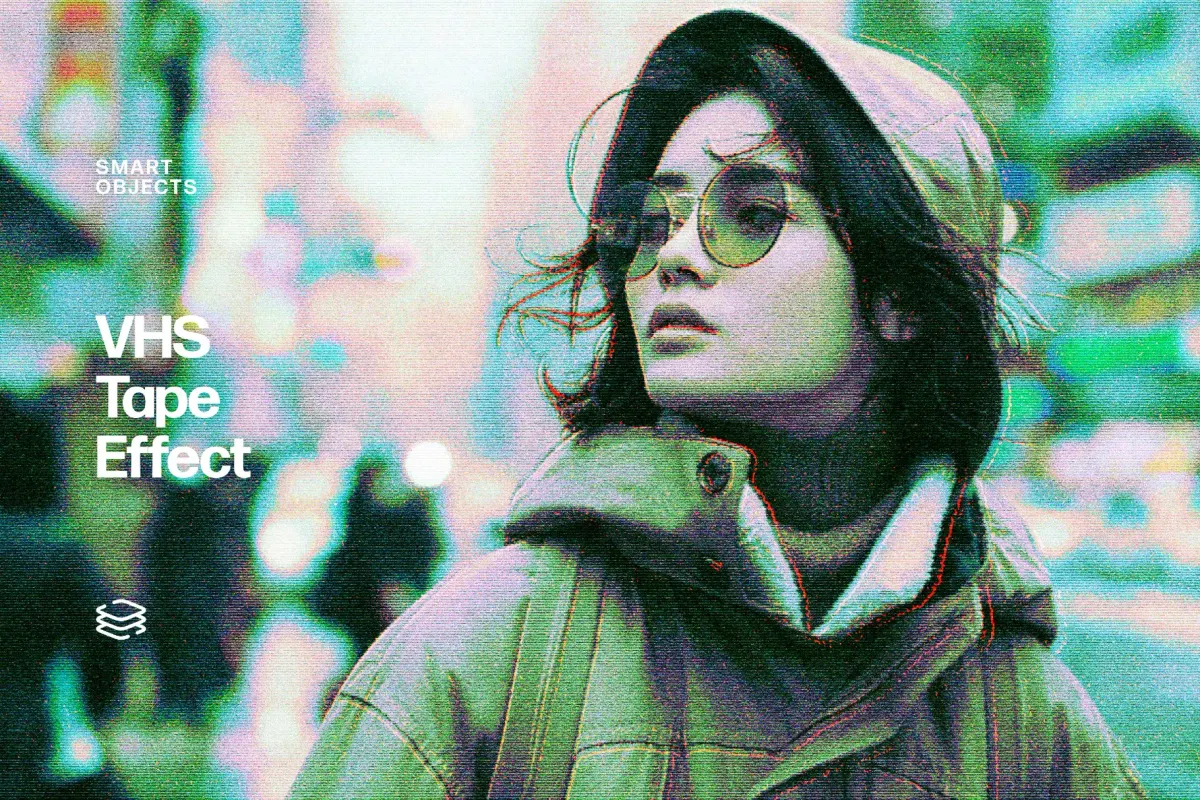 VHS Tape Photo Effect