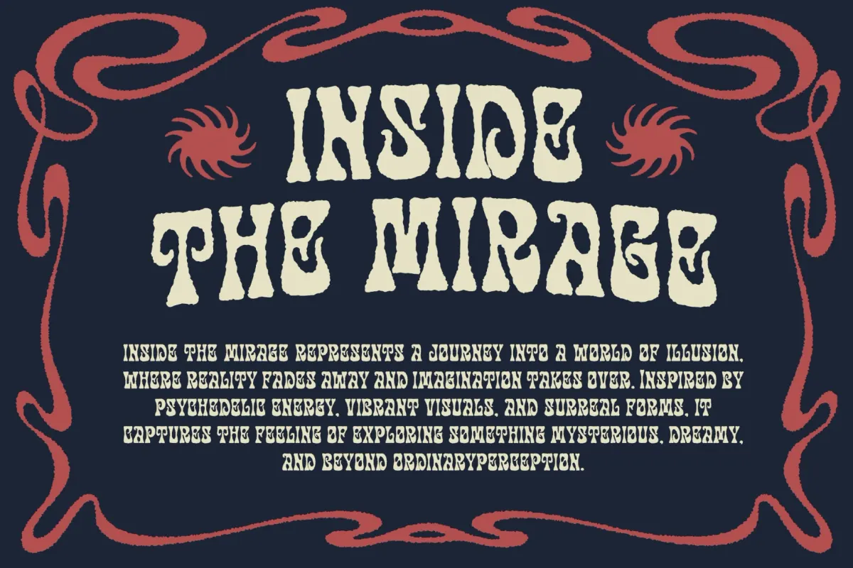 Disco Paradise – Groovy Psychedelic Display Font