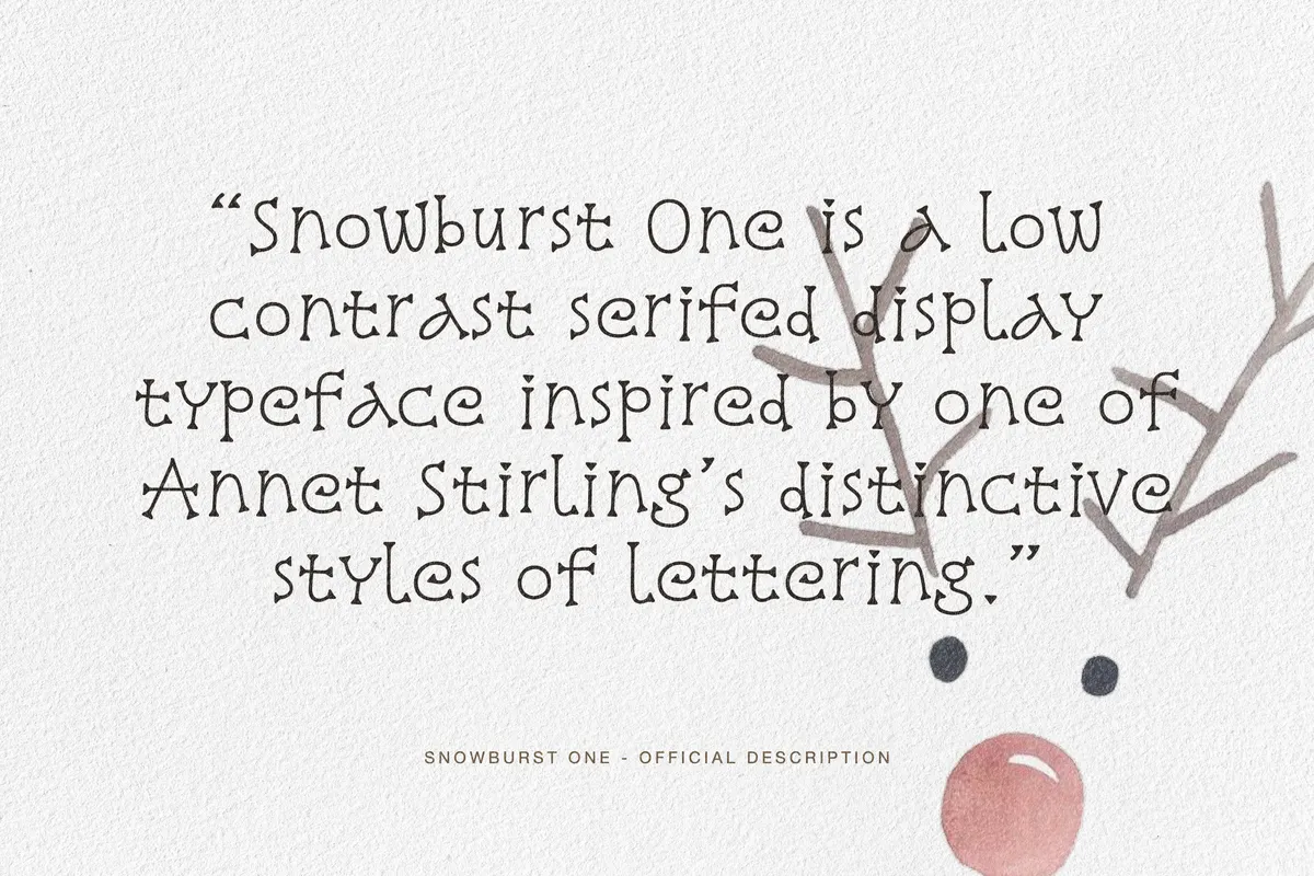 Snowburst One — Free Christmas Serif Font