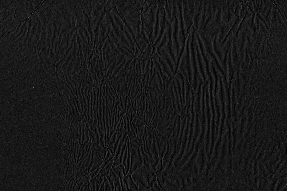 Black Crumpled Paper Textures