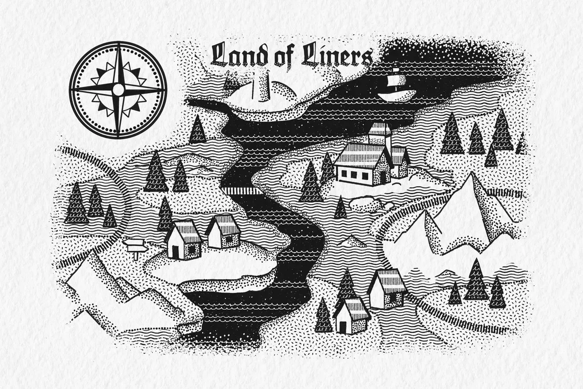 Essential Liner Photoshop Brushes