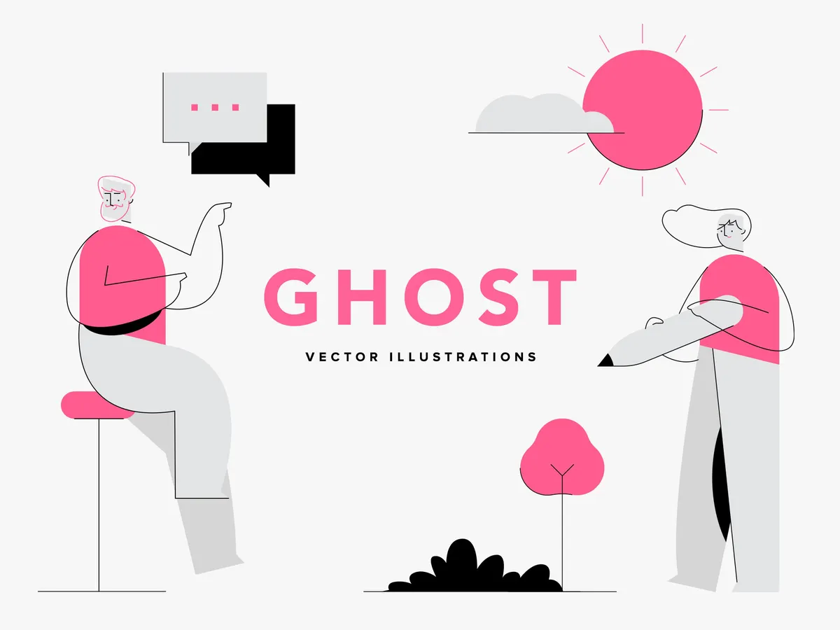 Ghost Vector Illustrations