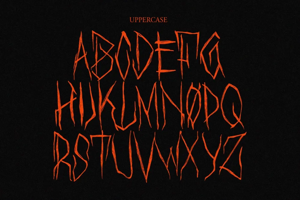 Black Sinister - Creepy Horror Display Font