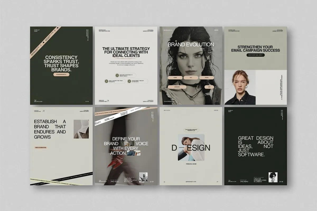 ZAVI Instagram Post & Story Canva Templates for Canva Vol.3