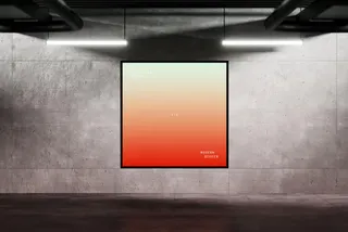 Square LCD Display Mockup
