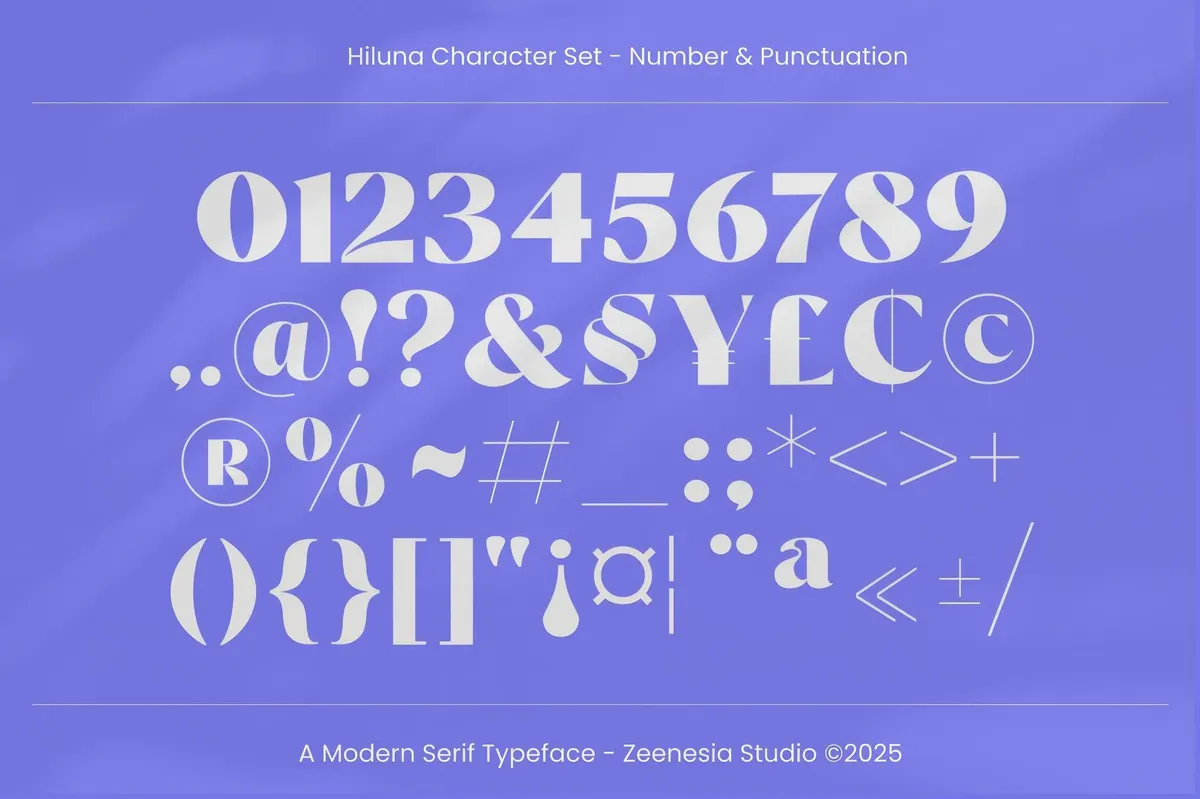Hiluna — Clean Sans Serif